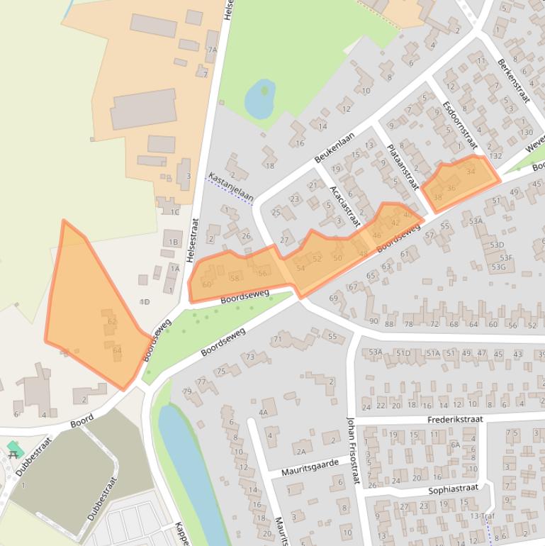 Kaart van postcodegebied 5671AT.