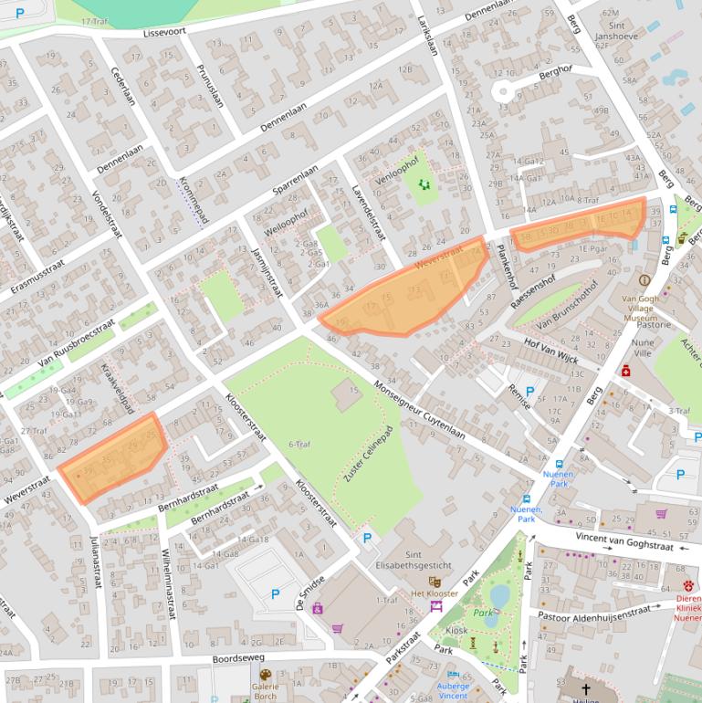 Kaart van postcodegebied 5671BA.