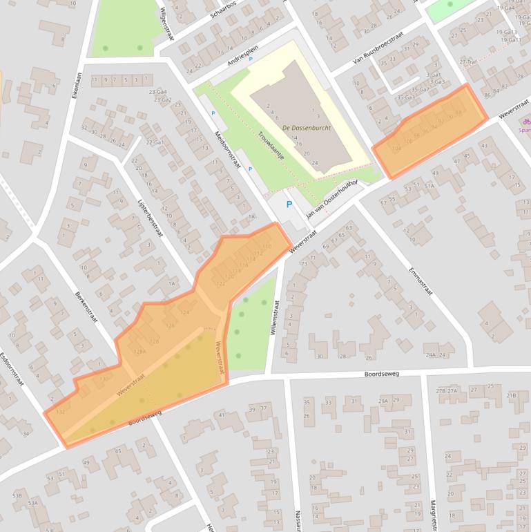 Kaart van postcodegebied 5671BE.