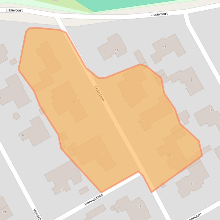 Kaart van postcodegebied 5671BT.