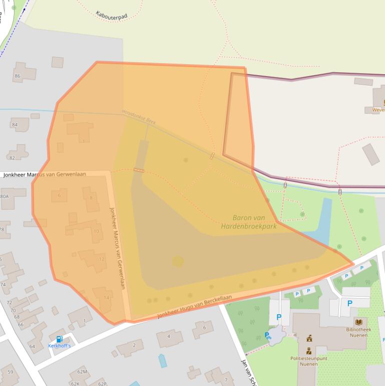 Kaart van postcodegebied 5671CG.