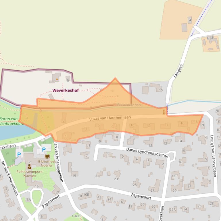 Kaart van postcodegebied 5671CJ.