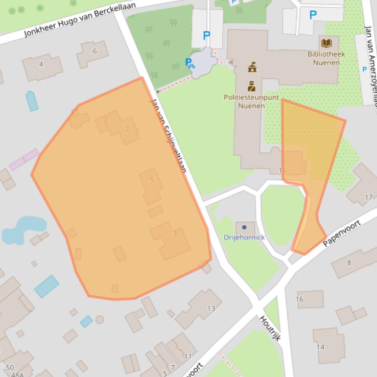 Kaart van postcodegebied 5671CK.