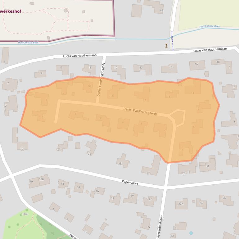 Kaart van postcodegebied 5671CM.