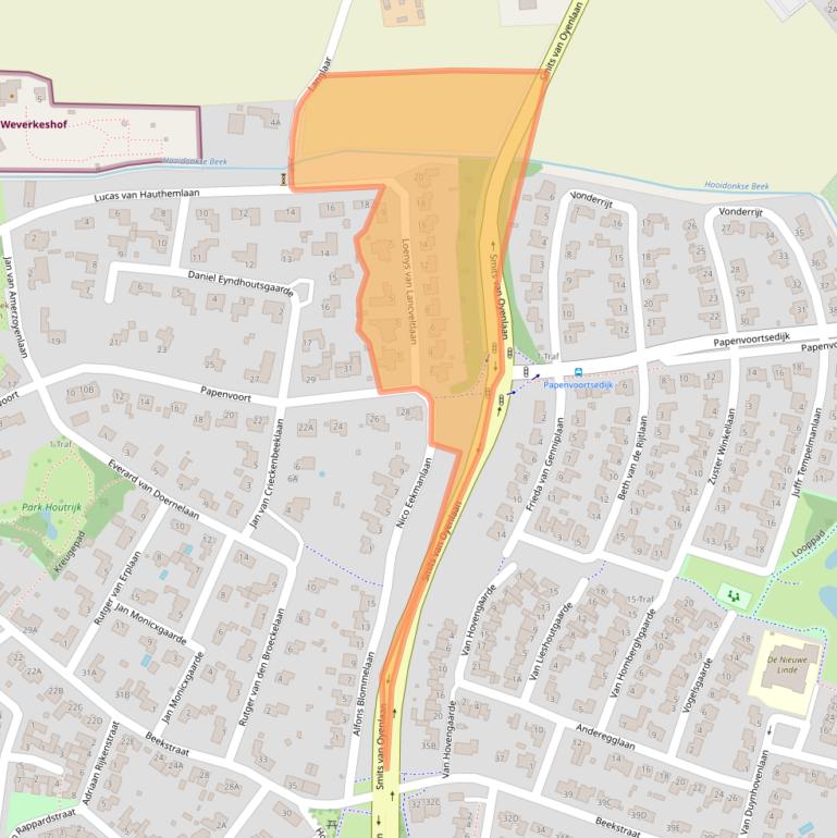 Kaart van postcodegebied 5671CN.