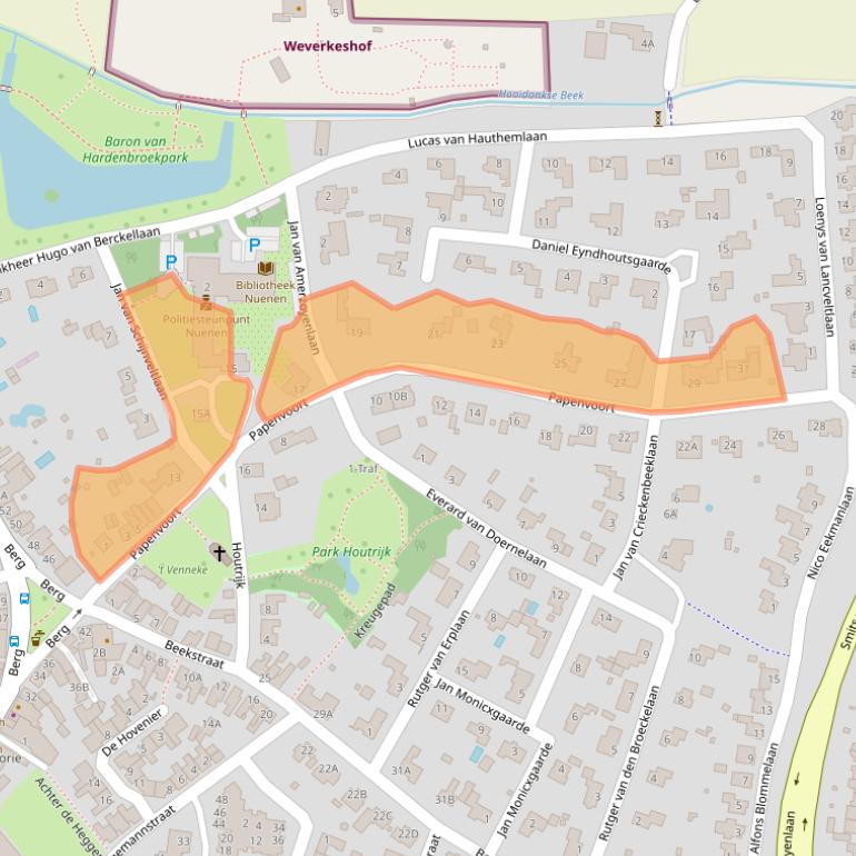 Kaart van postcodegebied 5671CP.