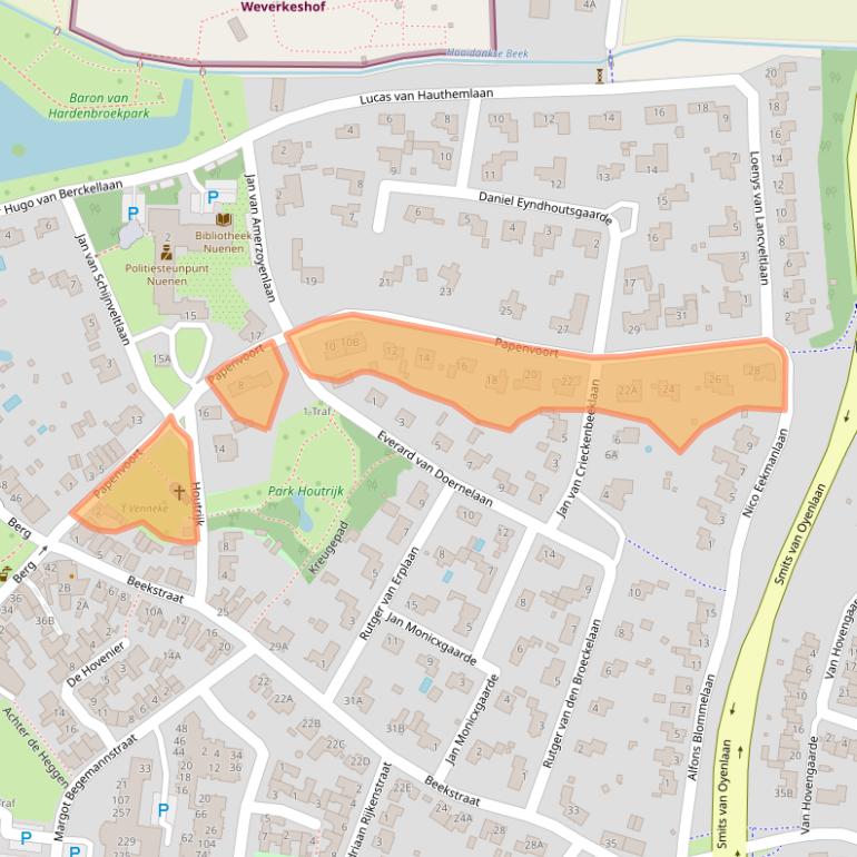 Kaart van postcodegebied 5671CR.