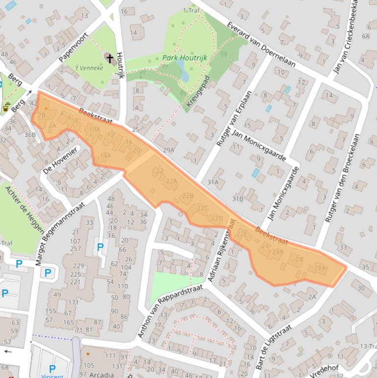 Kaart van postcodegebied 5671CT.