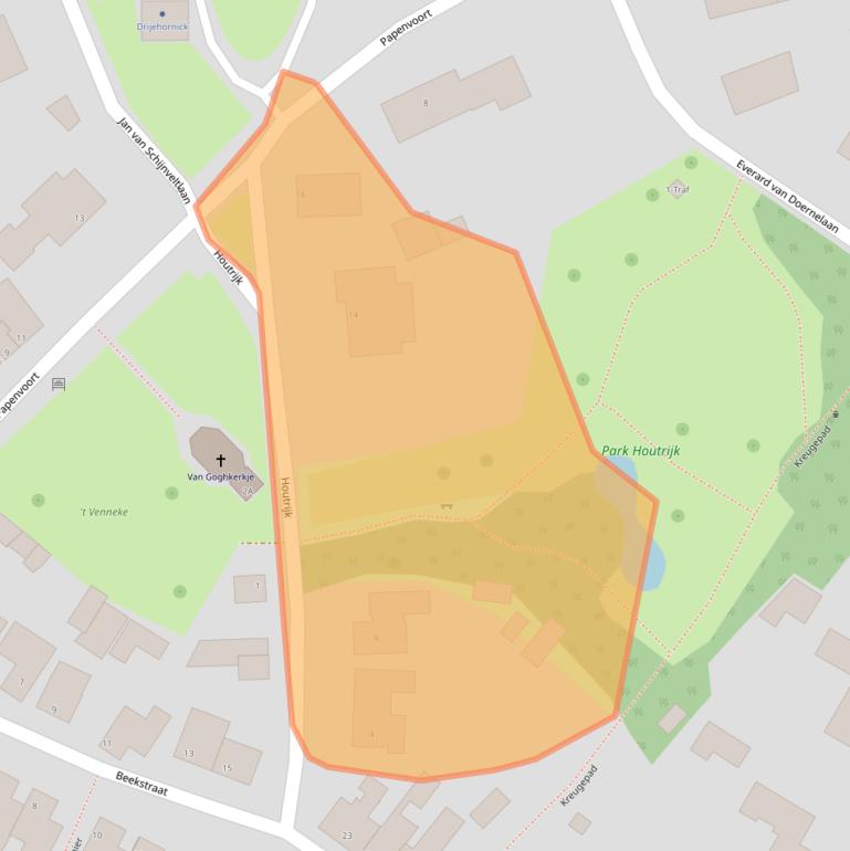 Kaart van postcodegebied 5671CX.