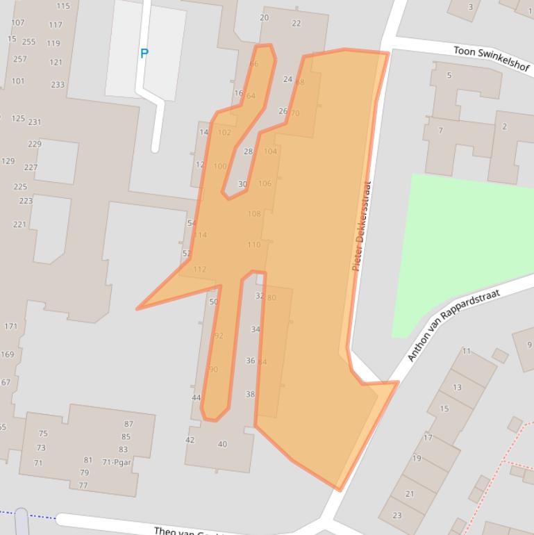 Kaart van postcodegebied 5671DB.