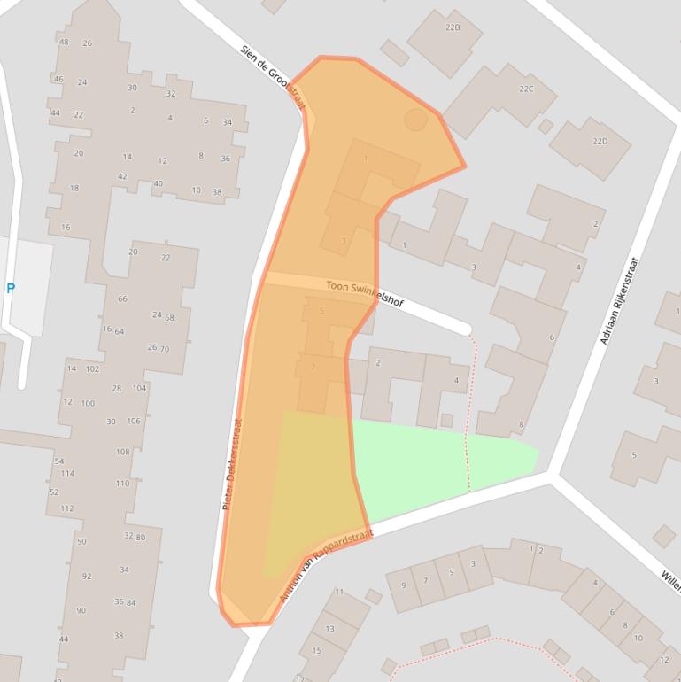 Kaart van postcodegebied 5671DC.