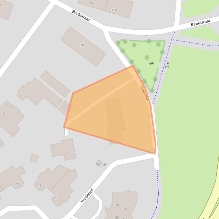 Kaart van postcodegebied 5671DE.