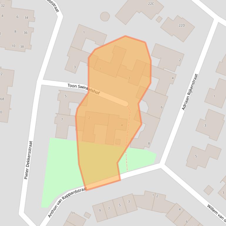 Kaart van postcodegebied 5671DM.