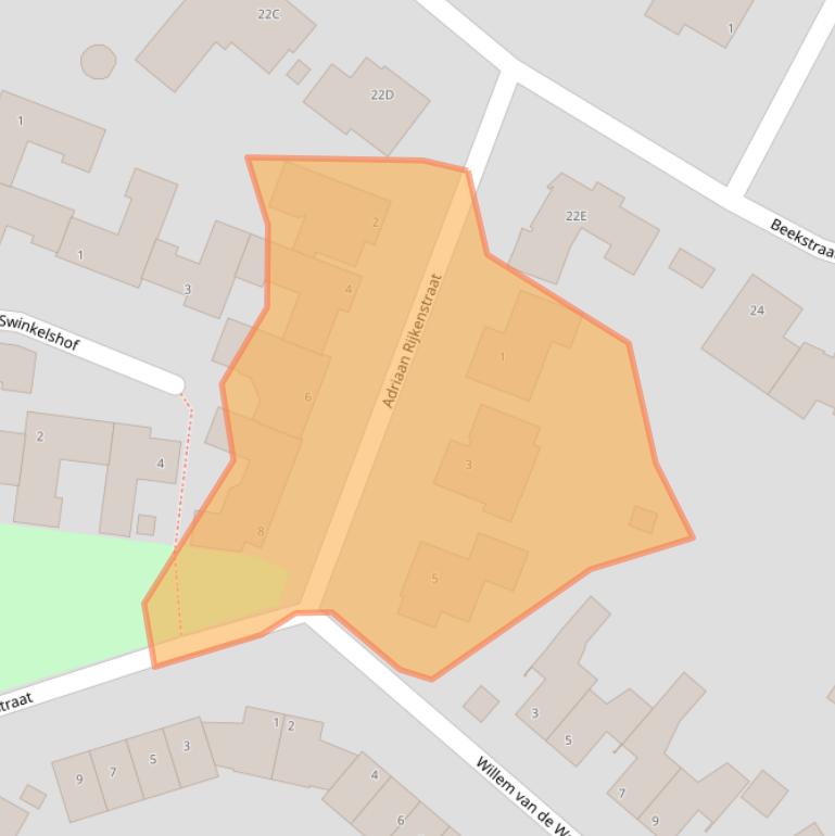 Kaart van postcodegebied 5671DN.