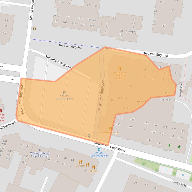 Kaart van postcodegebied 5671DV.