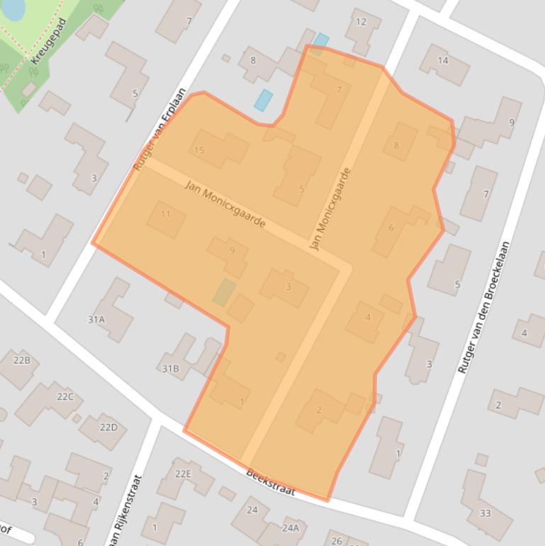 Kaart van postcodegebied 5671EA.