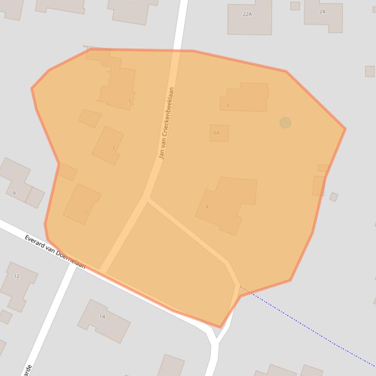 Kaart van postcodegebied 5671ED.