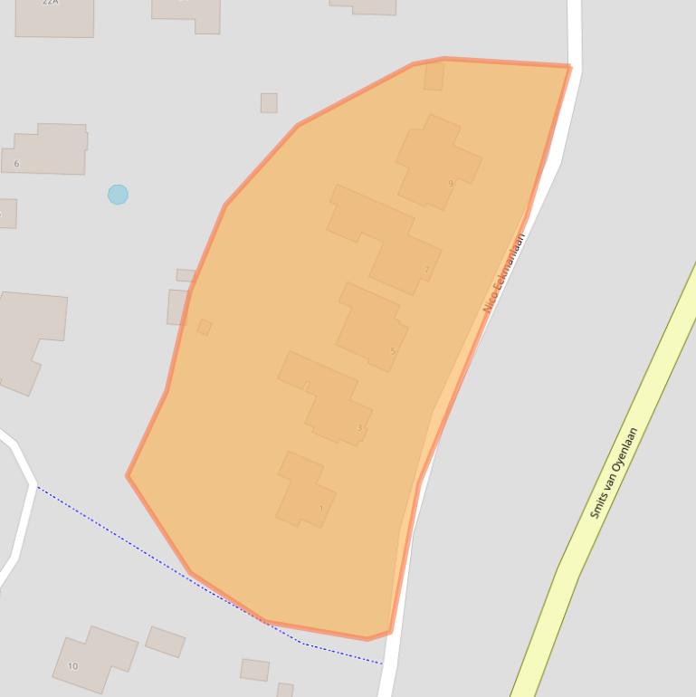 Kaart van postcodegebied 5671EE.