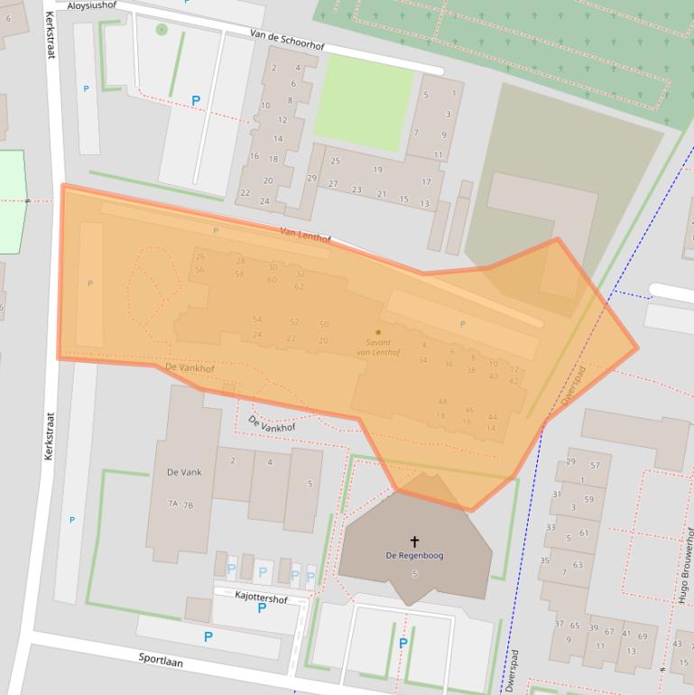 Kaart van postcodegebied 5671ET.