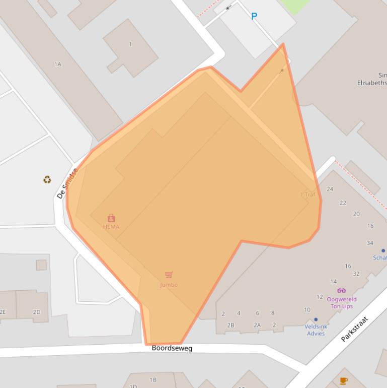 Kaart van postcodegebied 5671EW.