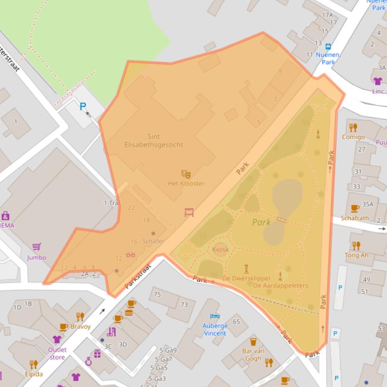 Kaart van postcodegebied 5671GA.