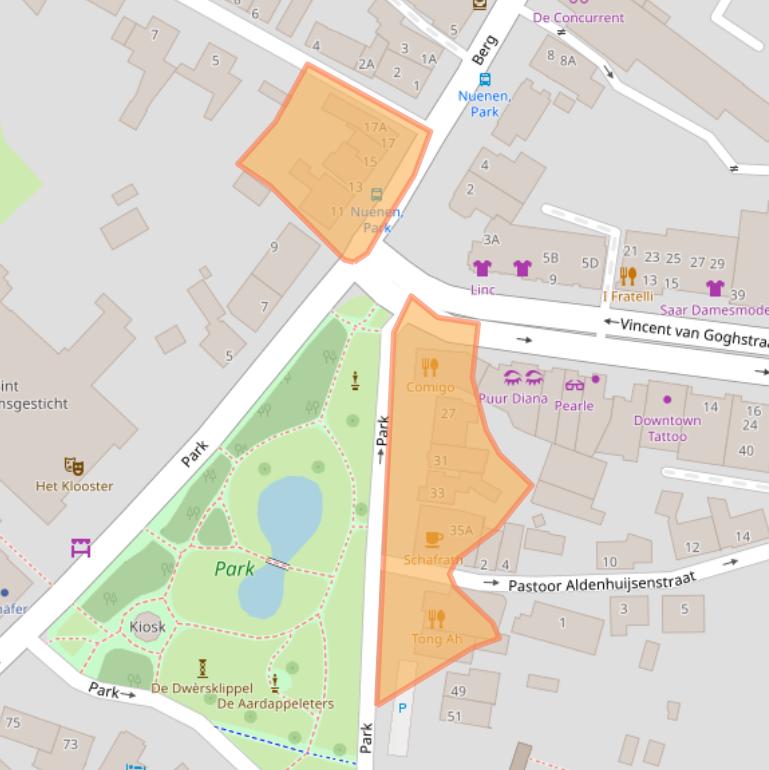 Kaart van postcodegebied 5671GB.