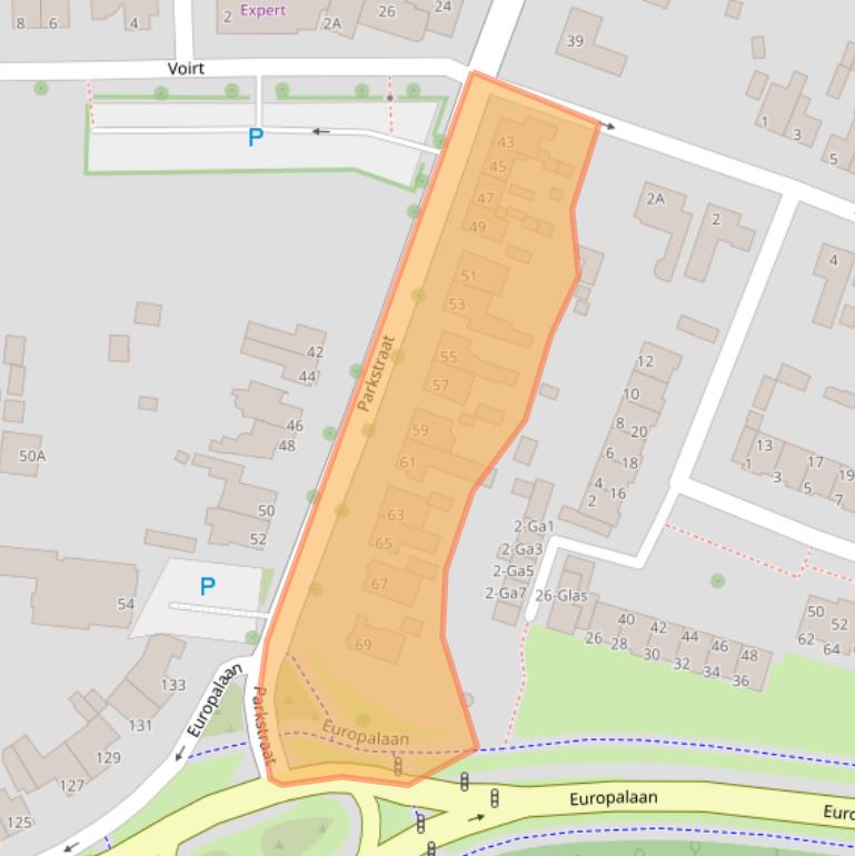 Kaart van postcodegebied 5671GE.