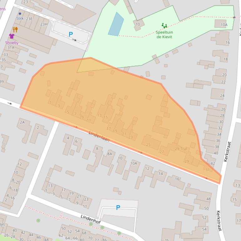 Kaart van postcodegebied 5671GJ.