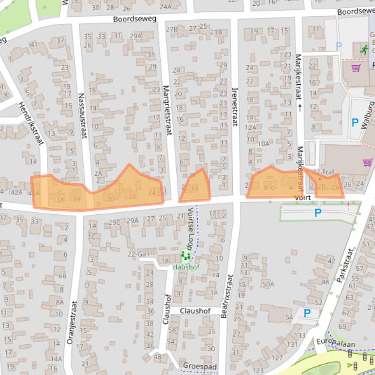 Kaart van postcodegebied 5671HC.