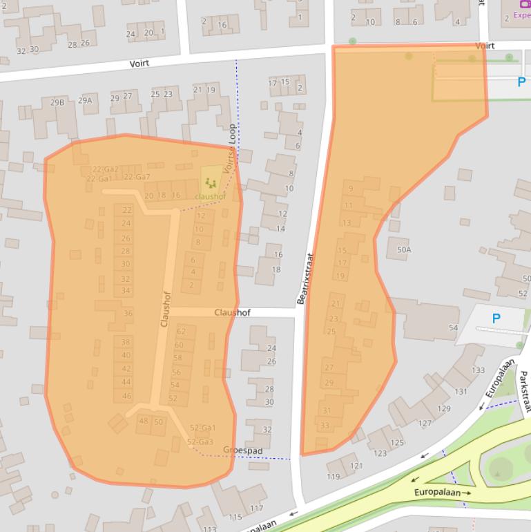 Kaart van postcodegebied 5671HE.