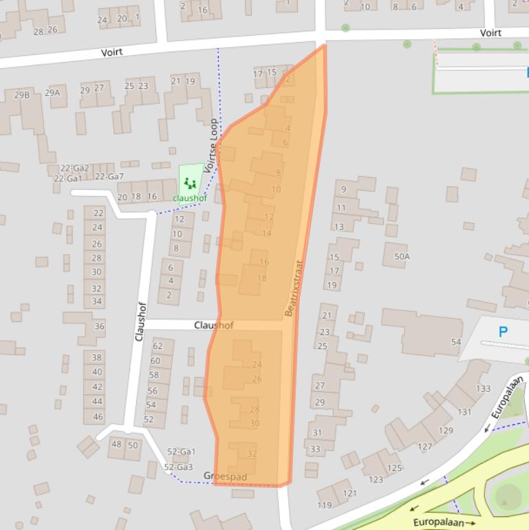 Kaart van postcodegebied 5671HG.