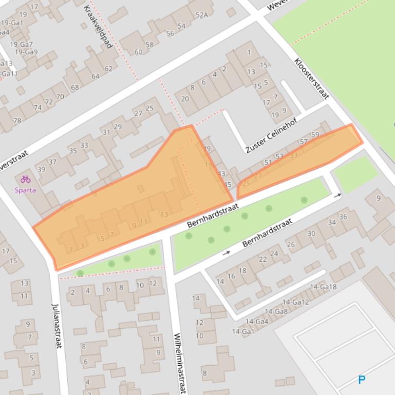 Kaart van postcodegebied 5671HV.