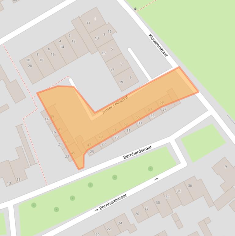 Kaart van postcodegebied 5671HW.