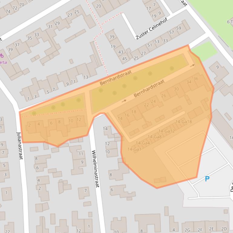Kaart van postcodegebied 5671HX.