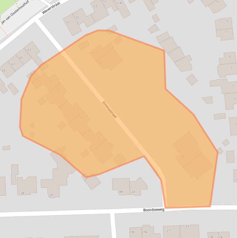 Kaart van postcodegebied 5671JB.