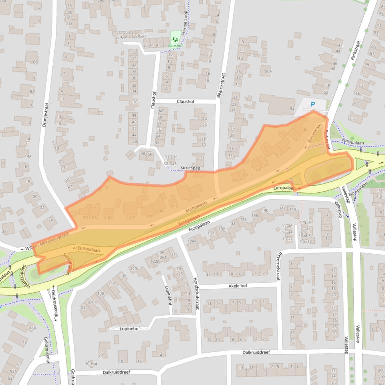 Kaart van postcodegebied 5671JD.