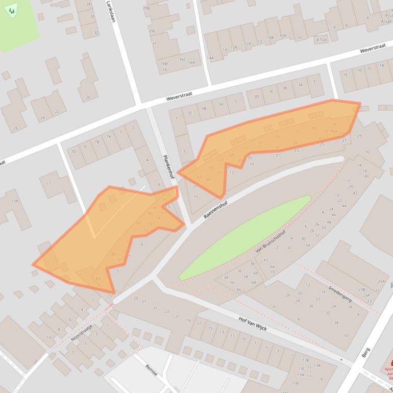 Kaart van postcodegebied 5671KG.