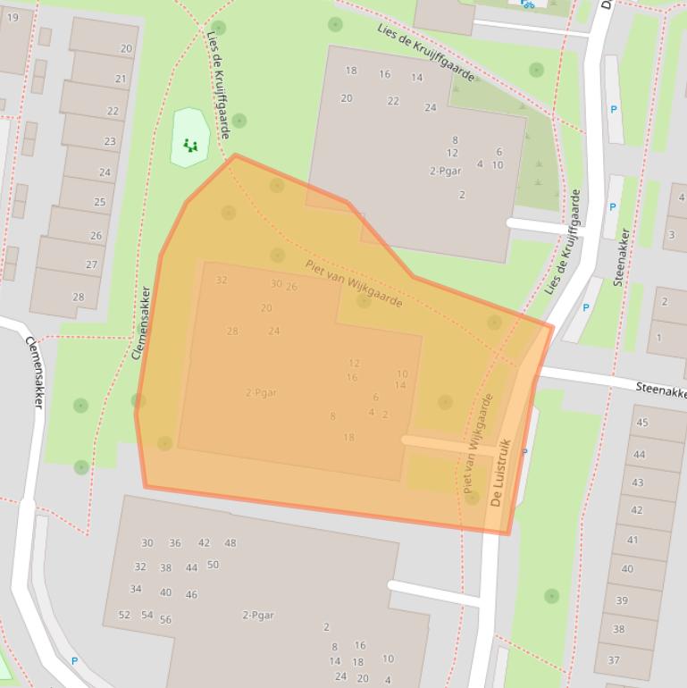 Kaart van postcodegebied 5671LJ.
