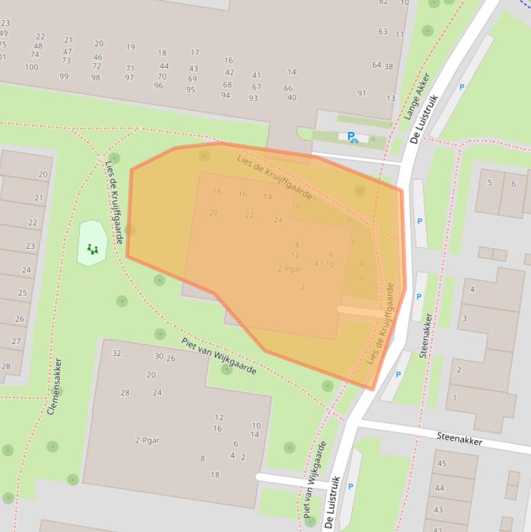 Kaart van postcodegebied 5671LK.