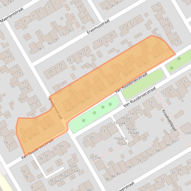 Kaart van postcodegebied 5671VK.