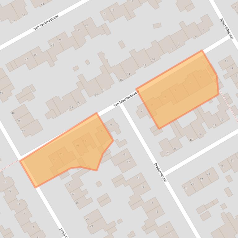 Kaart van postcodegebied 5671VL.