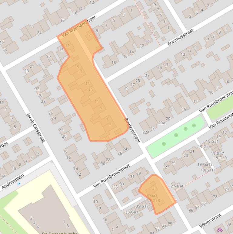 Kaart van postcodegebied 5671VN.