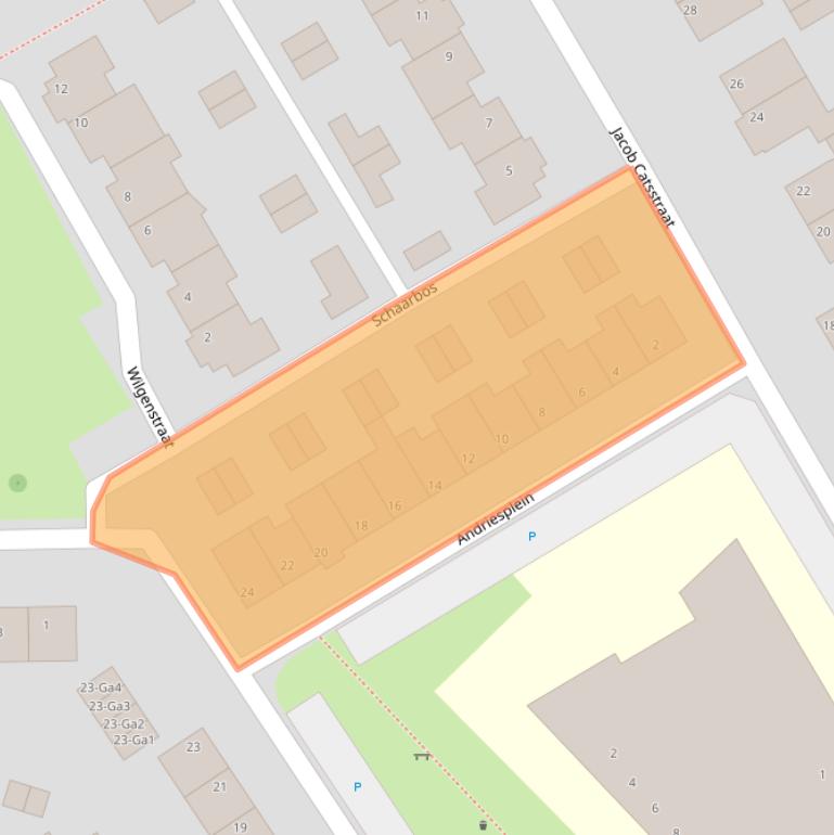 Kaart van postcodegebied 5671VS.