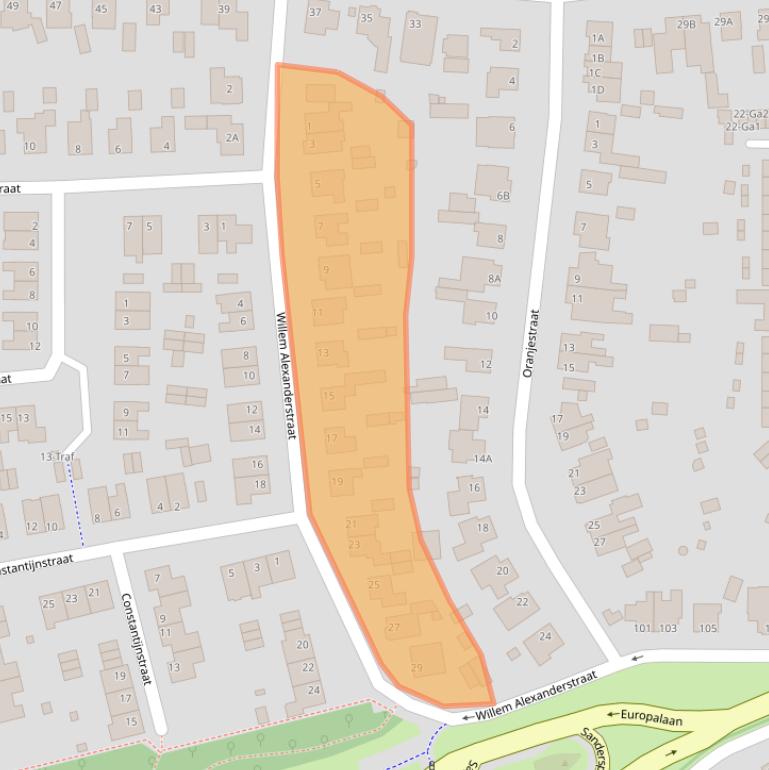 Kaart van postcodegebied 5671XA.