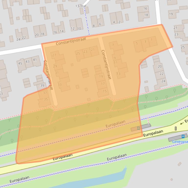 Kaart van postcodegebied 5671XC.