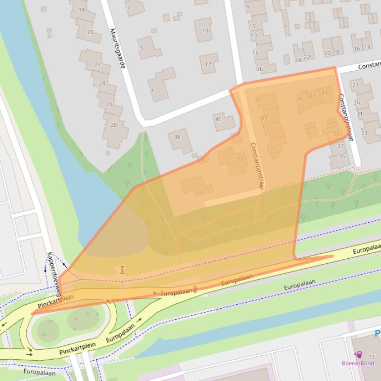 Kaart van postcodegebied 5671XD.