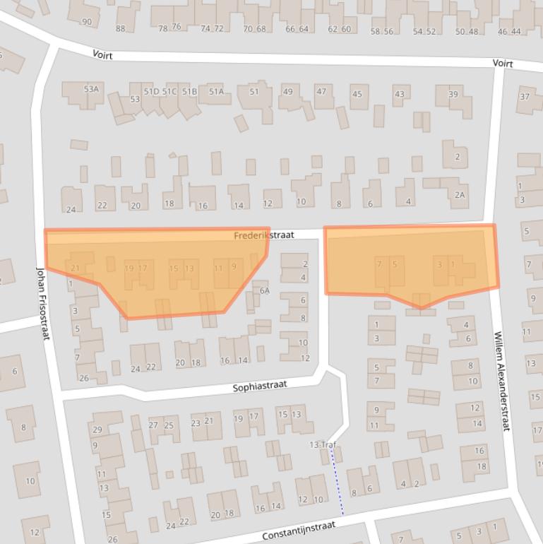 Kaart van postcodegebied 5671XG.