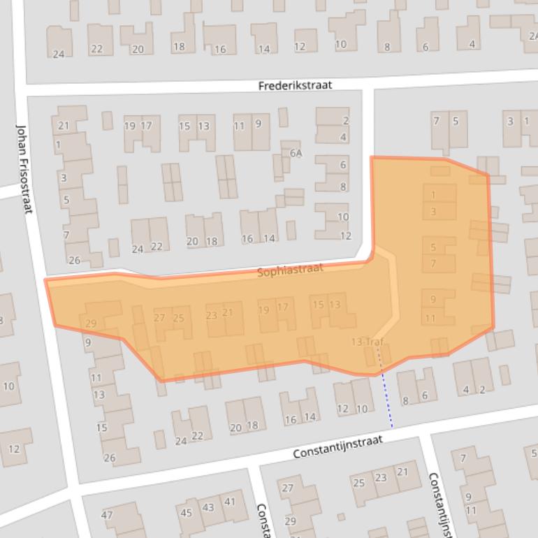Kaart van postcodegebied 5671XJ.
