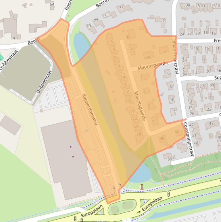 Kaart van postcodegebied 5671XM.