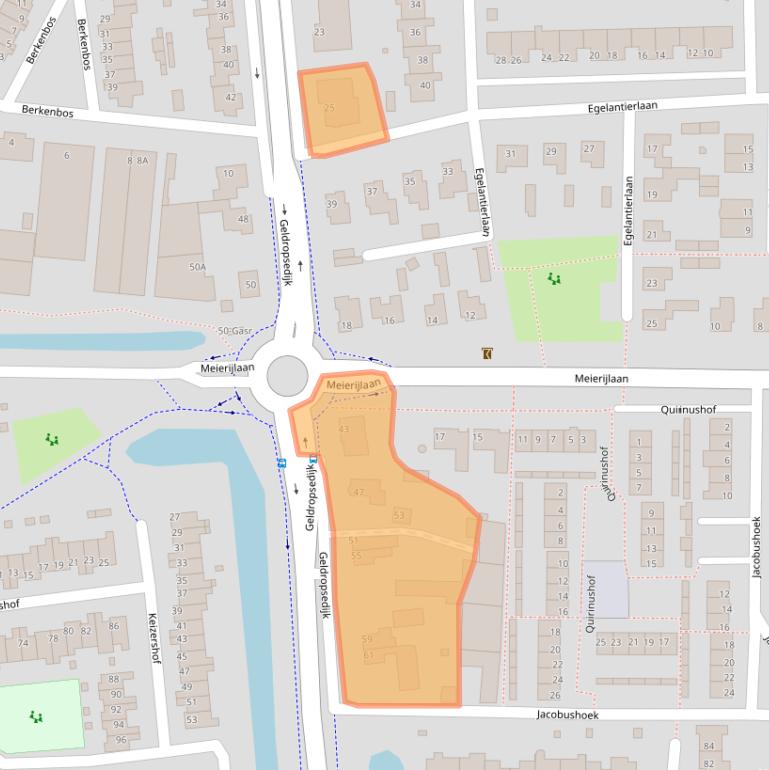 Kaart van postcodegebied 5672AB.